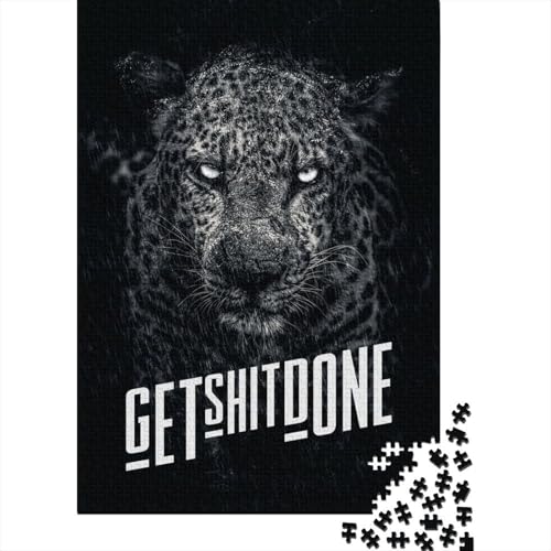 Puzzle mit 1000 Teilen „Get Shit Done“, Schwierigkeitsgrad: Puzzle, Lernspiele, Spielzeug, 1000 Stück (75 x 50 cm) von GQmoney