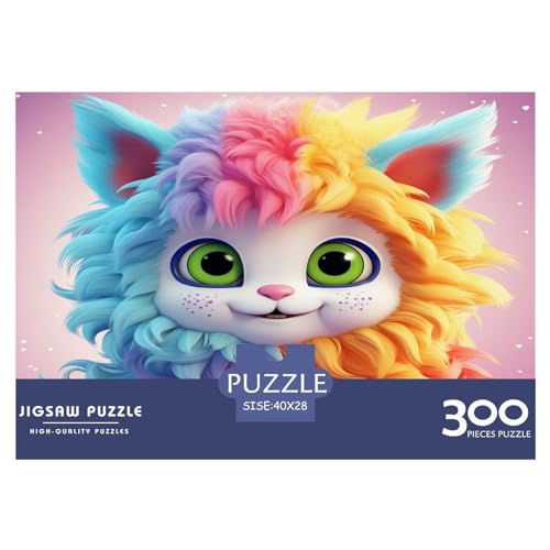 Puzzles für Erwachsene, 300 Teile, niedliche Cartoon-Puzzles für Erwachsene, Holzbrett-Puzzles, lustiges Geschenk, 300 Teile (40 x 28 cm) von GQmoney