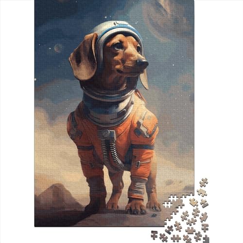 Puzzles für Kinder, Dackel-Mars, Puzzles für Kinder, 300 Teile, Holzpuzzles für Erwachsene, Puzzles für Kinder und Teenager, Puzzlespiel 300 Teile (40 x 28 cm) von GQmoney