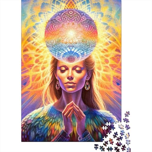 Rainbow Spirit Puzzle für Erwachsene, 500 Teile, Puzzle für Erwachsene, Puzzle 500 Teile für Erwachsene, anspruchsvolles Spiel, Puzzle, lustige Spiele, 500 Teile (52 x 38 cm) von GQmoney