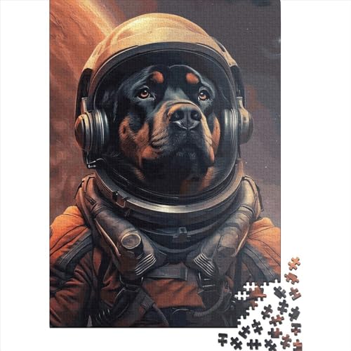 Rottweiler Mars, 300-teiliges Puzzle für Erwachsene, Puzzle für Kinder, Puzzle 300-teiliges Spiel für Kinder, Puzzle-Geschenk, 300 Teile (40 x 28 cm) von GQmoney