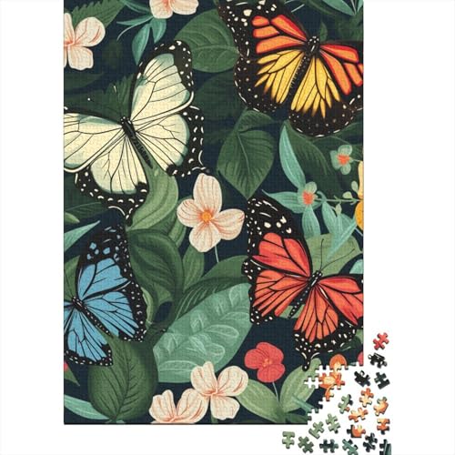 Schmetterling Puzzle Relax Challenge Spielzeug Premium Karton Puzzle für Erwachsene Kinder Ostergeschenke 38x26cm/1000pcs von GQmoney