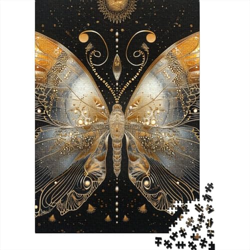 Schmetterling Puzzle Spielzeug Lernspiel Premium Karton Puzzle für Erwachsene Kinder Ostergeschenk 70x50cm/1000pcs von GQmoney