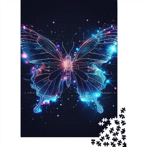 Schmetterlingspuzzle-freundliche Materialien, 100 % recycelter Karton, Puzzle für Damen und Herren, einzigartiges Geschenk, 70 x 50 cm, 1000 Teile von GQmoney