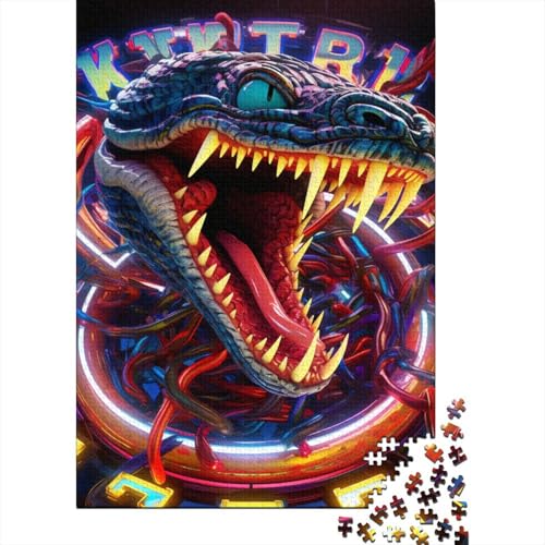 Snake Puzzle Spielzeug Lernspiel Premium Karton Puzzle für Erwachsene Kinder Ostergeschenk 38x26cm/1000pcs von GQmoney