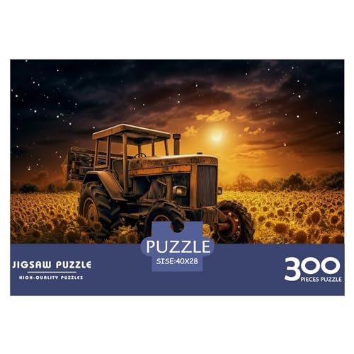 Sternenhimmel-Sonnenblumen-Puzzle für Erwachsene, 300 klassisches Puzzle, entspannendes Holzpuzzlespiel, Denksportaufgabe, 300 Teile (40 x 28 cm) von GQmoney