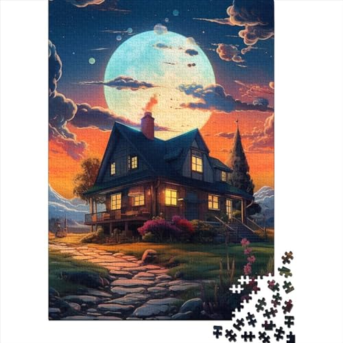 Sweet Landscape Puzzle Spielzeug Lernspiel Premium Karton Puzzle für Erwachsene Kinder Ostergeschenk 38x26cm/1000pcs von GQmoney