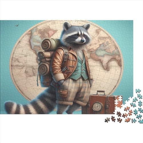 Traveler 1000-teiliges Puzzle für Erwachsene und Teenager, Teenager, Mann, Frau, Geschenk, 1000 Stück (75 x 50 cm) von GQmoney