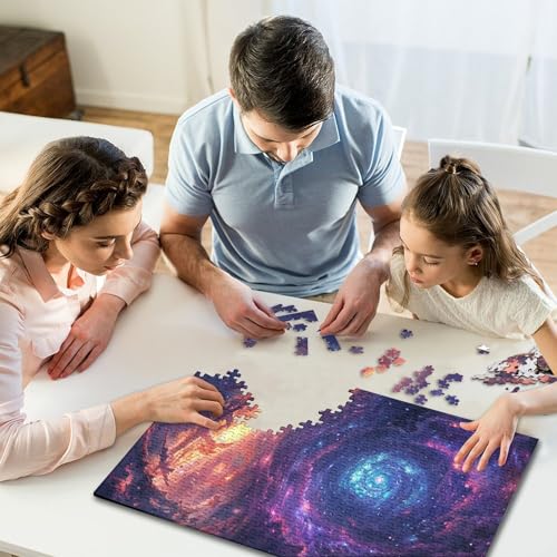 Unmögliches Puzzle für Erwachsene, Galaktische Welle, Wirbelnde Sterne, 500-teiliges Puzzle, Geschenke für Kinder, 500 Teile (52 x 38 cm) von GQmoney