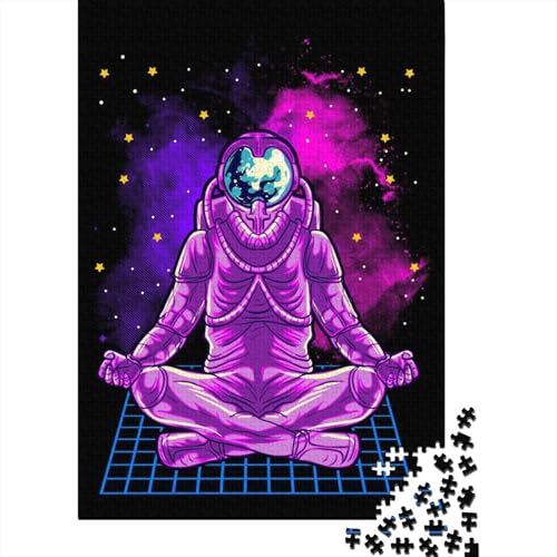 Vaporwave Astronaut Mediat 300-teiliges Puzzle für Erwachsene, Spielzeug, Denkspiel, Lernspiel für Erwachsene, Stressabbau, Heimdekoration, 300 Teile (40 x 28 cm) von GQmoney