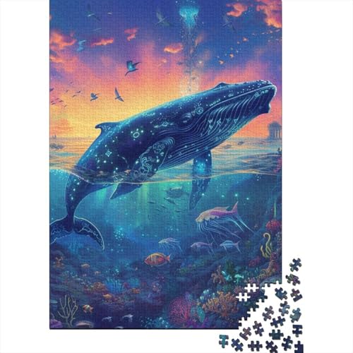 Wal-Puzzle, Familienspaß, 100 % recycelter Karton, Puzzle für Kinder und Erwachsene ab 12 Jahren, 70 x 50 cm, 1000 Teile von GQmoney