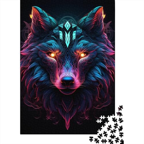 Wolf Puzzle Relax Challenge, Spielzeug, Papier, rechteckig, Puzzle für Jungen oder Mädchen, 38 x 26 cm, 1000 Stück von GQmoney