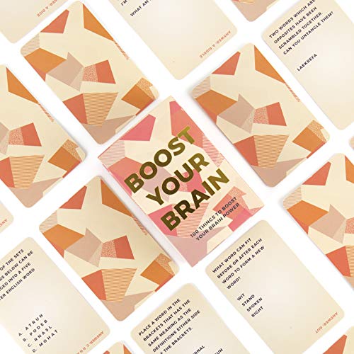 Gift Republic GR490057 Orange Boost Brain Train Trivia Karten von GR Gift Republic