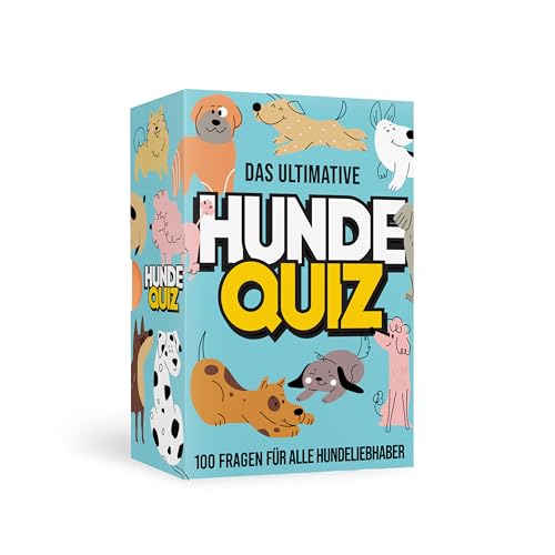 Gift Republic - Hunde und Katzen Quiz I Das Quizspiel für Tier Liebhaber I Spielspaß für jung und alt I Cooles Rate-Kartenspiel I 100 Quizfragen (Hund) von GR Gift Republic