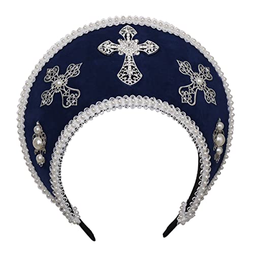 GRACEART Anne Boleyn Hut Kopfbedeckung elisabethanische Kopfbedeckung Tudor Coronet Hood Hat von GRACEART