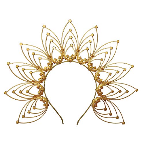 GRACEART Sunburst Halo Crown Stirnband Damen Haarreif Party Kostüm Accessoires (A) von GRACEART