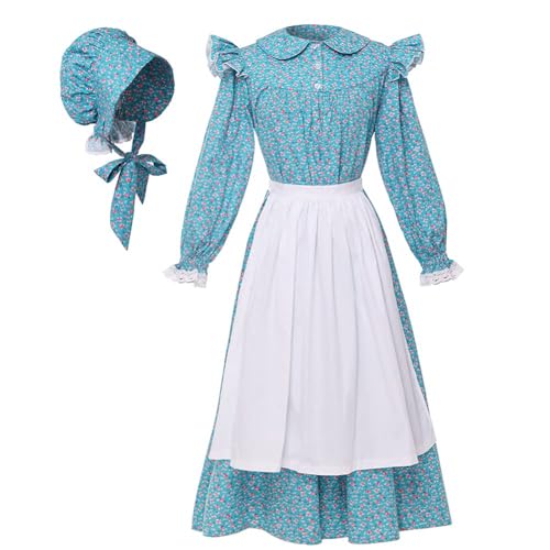 GRACEART Viktorianisches Kostüm Schulpionier Kolonialoutfit Prärie Kleid 99,99% Baumwolle von GRACEART
