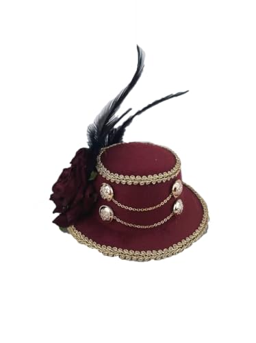 GRACEART Vintage Lolita Mini Zylinder Steampunk Prinz Gay Haarspange Kopfbedeckung Zubehör von GRACEART