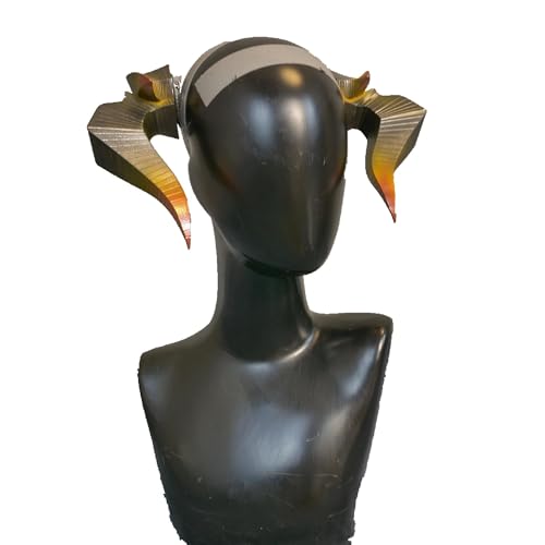 Anime Cosplay Props for Saria Arknights Pair of Horns Halloween Party Role Play 3D Printing Accessory von GRACETINA HOO