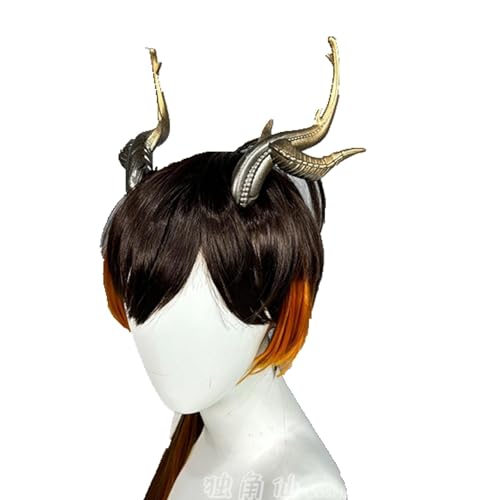 Anime Cosplay Props for Zhongli GenshinImpact Only Pair of Dragon Horns 16cm Halloween Party Role Play Accessory von GRACETINA HOO