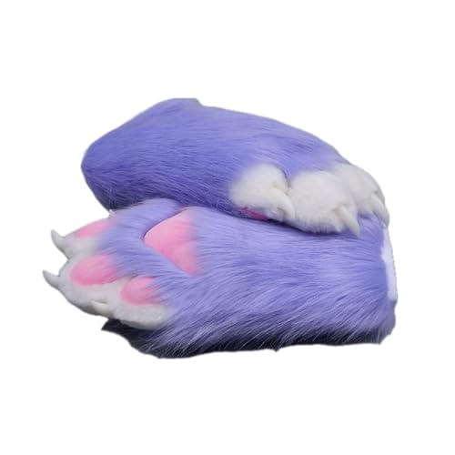 Cosplay Fursuit Kig Cat Paws Furry Cute Nail Tiger Claws Furries Rubbit Cat Full Finger Mittens Anime Halloween Costumes Unisex von GRACETINA HOO