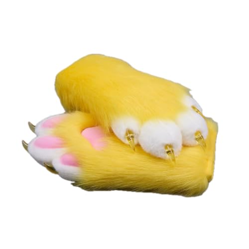 Cosplay Fursuit Kig Cat Paws Furry Cute Nail Tiger Claws Furries Rubbit Cat Full Finger Mittens Anime Halloween Costumes Unisex von GRACETINA HOO