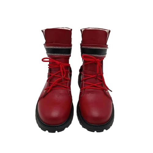 Cosplay Shoes for Tifa Lockhart Anime Game Halloween Role Play Props Custom Made Leather Boots Unisex von GRACETINA HOO