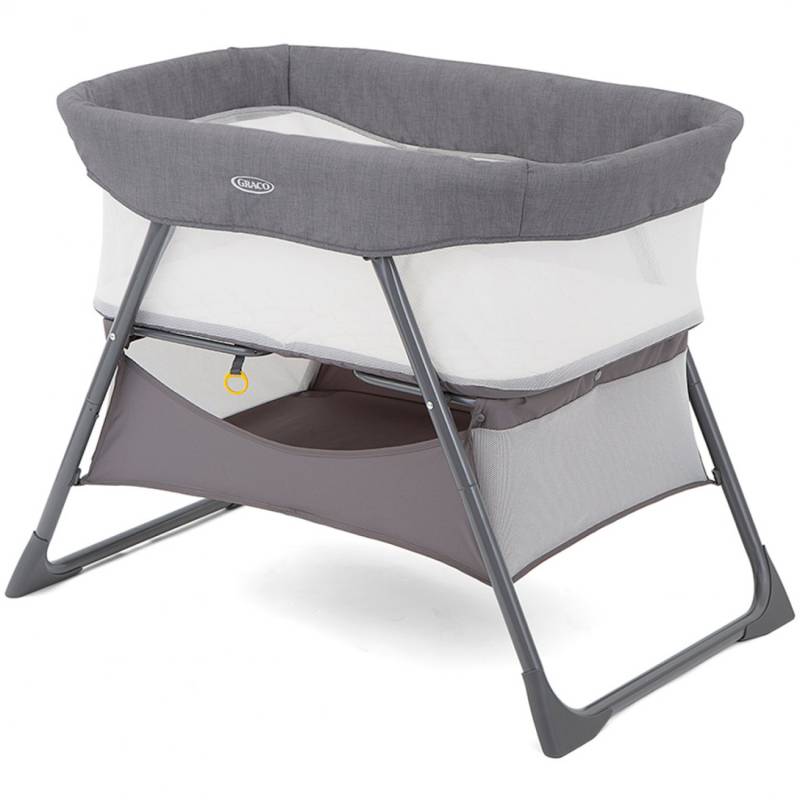 Graco 2-1 Beistellbett & Reisebett Side-By-Side ab Geburt - 6 Monate inkl. Matratze & Transporttasche Pearl von GRACO