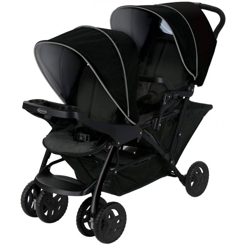 Graco Stadium Duo-kinderwagen Mit Click Connect-technologie Schwarz/grau von GRACO