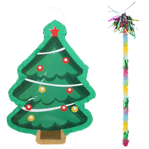 GRADENEVE 1 Satz Weihnachtsbaum Pinata Dekorative Piñata Weihnachtsfeier Piñata Pinata-dekoration Piñata Schmücken Festival-pinata- Christbaumschmuck Party-piñata Party-anhänger Papier von GRADENEVE