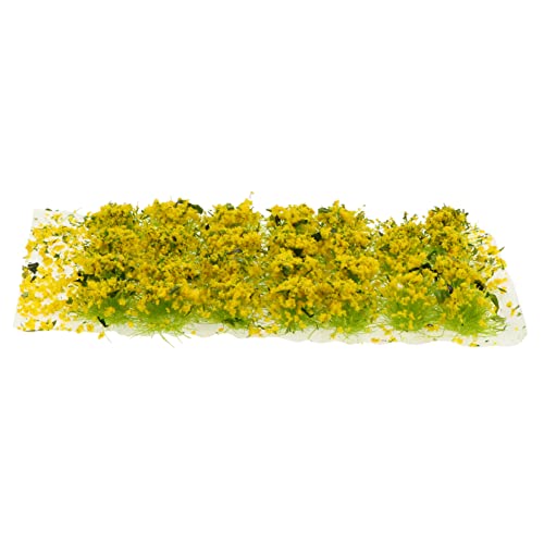 GRADENEVE 1 Schachtel sandtisch DIY Material Zimmerpflanzen künstliches Blumengras Simulation Rasen Büschel kunstpflanze kunstplflanze Gefälschte Pflanzen Mini-Zimmerpflanze Plastik Yellow von GRADENEVE