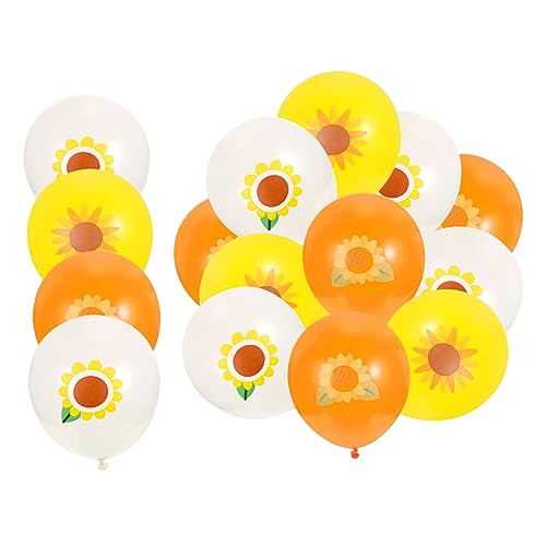 GRADENEVE 15St Sonnenblumenballon Sonnenblumen-Babyparty-Dekorationen Sonnenblumen-Partyzubehör -Banner hochzeitsdeko Sonnenschein-Partydekorationen Sonnenblumen-Gastgeschenke Emulsion von GRADENEVE