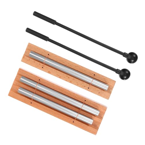 GRADENEVE 2 Sets Klangstrahlstab Haustier Jingle Set Glocken Stimmstöcke Trommel Shaker Schlägel Xylophon Kuhglocke Handtastatur Glockenspiel Dreiecksinstrument Stimmgerät Horn von GRADENEVE