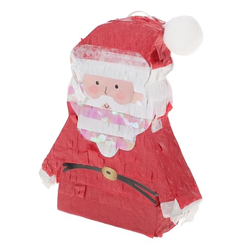 GRADENEVE Weihnachtspinata Lichterketten für Kinder Urlaub Piñata Rentier weihnachtsspielzeug kinder weihnachts party Weihnachtsfeier Piñata Spielzeug Pinata-Hit-Spielzeug Papier rot von GRADENEVE