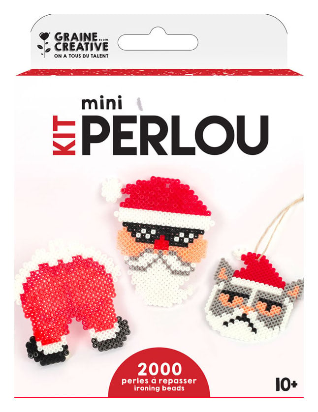 Bügelperlen-Set Weihnachtsmann DIY Bastelset 2000 Perlen Bügelperlen-Set Weihnachtsmann DIY Bastelset 2000 Perlen von GRAINES CREATIVES