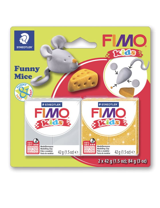 Fimo Kids Knete Set Maus 2 Blöcke Fimo Kids Knete Set Maus 2 Blöcke von GRAINES CREATIVES