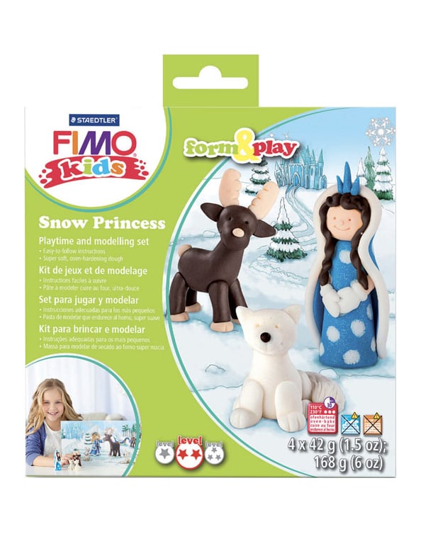 Fimo Set Schneeprinzessin Knetset für Kinder Fimo Set Schneeprinzessin Knetset für Kinder von GRAINES CREATIVES