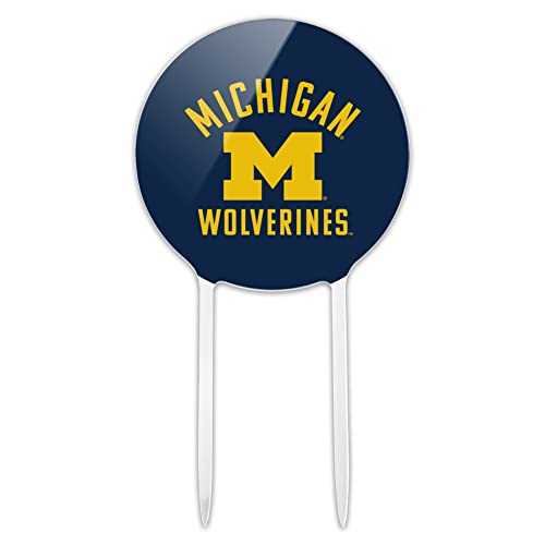 Acryl University of Michigan Wolverines Logo Kuchen Topper Party Dekoration für Hochzeit Jahrestag Geburtstag Abschluss von GRAPHICS & MORE