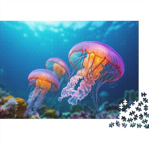 1000pcs (75x50cm) Teile Puzzle Für Erwachsene Aquarien-Ansicht Wohndekoration Lernspiele Entspannendes Blaumeer Mit Korallendetails von GRBASNDOU