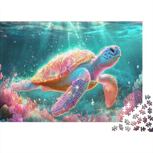 1000pcs (75x50cm) Teile Puzzle Für Erwachsene Aquarien-Ansicht Wohndekoration Lernspiele Entspannendes Blaumeer Mit Korallendetails von GRBASNDOU