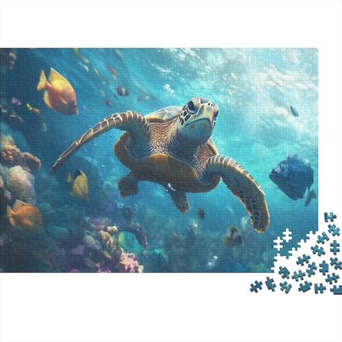 1000pcs (75x50cm) Teile Puzzle Für Erwachsene Aquarien-Ansicht Wohndekoration Lernspiele Entspannendes Blaumeer Mit Korallendetails von GRBASNDOU