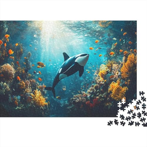 1000pcs (75x50cm) Teile Puzzle Für Erwachsene Meeresboden-Landschaft Wohndekoration Lernspiele Lebendige Unterwasserpflanzen Und Kreaturen von GRBASNDOU