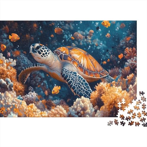 1000pcs (75x50cm) Teile Puzzle Für Erwachsene Meeresboden-Landschaft Wohndekoration Lernspiele Lebendige Unterwasserpflanzen Und Kreaturen von GRBASNDOU