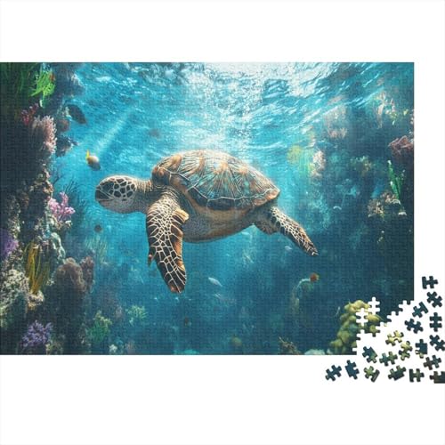 1000pcs (75x50cm) Teile Puzzle Für Erwachsene Meeresboden-Landschaft Wohndekoration Lernspiele Lebendige Unterwasserpflanzen Und Kreaturen von GRBASNDOU