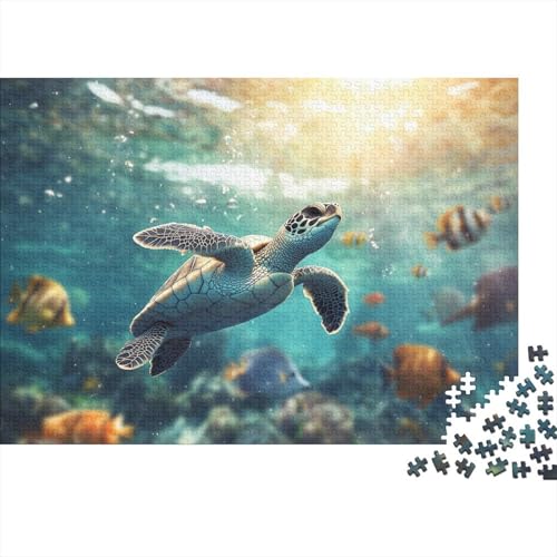 1000pcs (75x50cm) Teile Puzzle Für Erwachsene Meeresboden-Landschaft Wohndekoration Lernspiele Lebendige Unterwasserpflanzen Und Kreaturen von GRBASNDOU