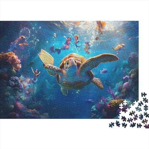 1000pcs (75x50cm) Teile Puzzle Für Erwachsene Meeresboden-Landschaft Wohndekoration Lernspiele Lebendige Unterwasserpflanzen Und Kreaturen von GRBASNDOU