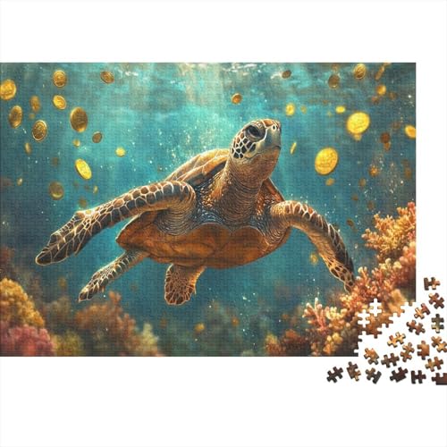 1000pcs (75x50cm) Teile Puzzle Für Erwachsene Meeresboden-Landschaft Wohndekoration Lernspiele Lebendige Unterwasserpflanzen Und Kreaturen von GRBASNDOU