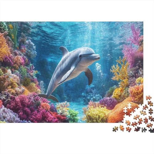 1000pcs (75x50cm) Teile Puzzle Für Erwachsene Tiefseekunst Lernspiele Moderne Wanddekoration Mit Abstrakten Meerestexturen von GRBASNDOU