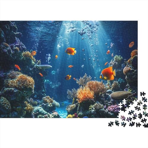 1000pcs (75x50cm) Teile Puzzle Für Erwachsene Unterwasserwelt Meereslebewesen Lernspiele Wohndekoration Bunte Korallenriffe Und Tropische Meereswelten von GRBASNDOU