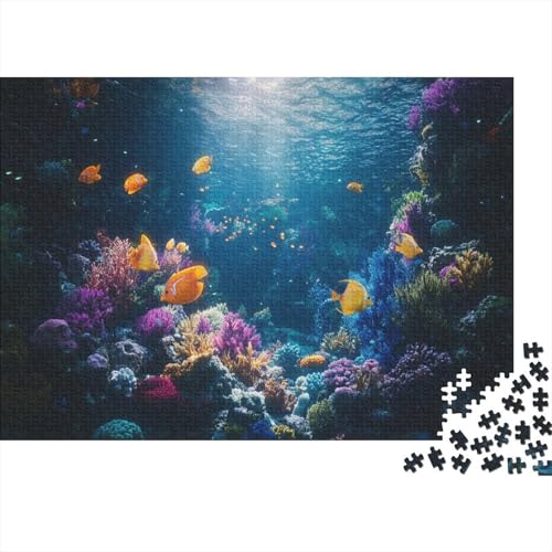 1000pcs (75x50cm) Teile Puzzle Für Erwachsene Unterwasserwelt Meereslebewesen Lernspiele Wohndekoration Bunte Korallenriffe Und Tropische Meereswelten von GRBASNDOU